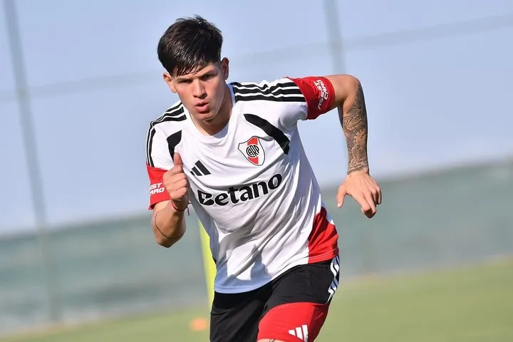 Yutiel Susano, joven lateral de River. Foto: Instagram