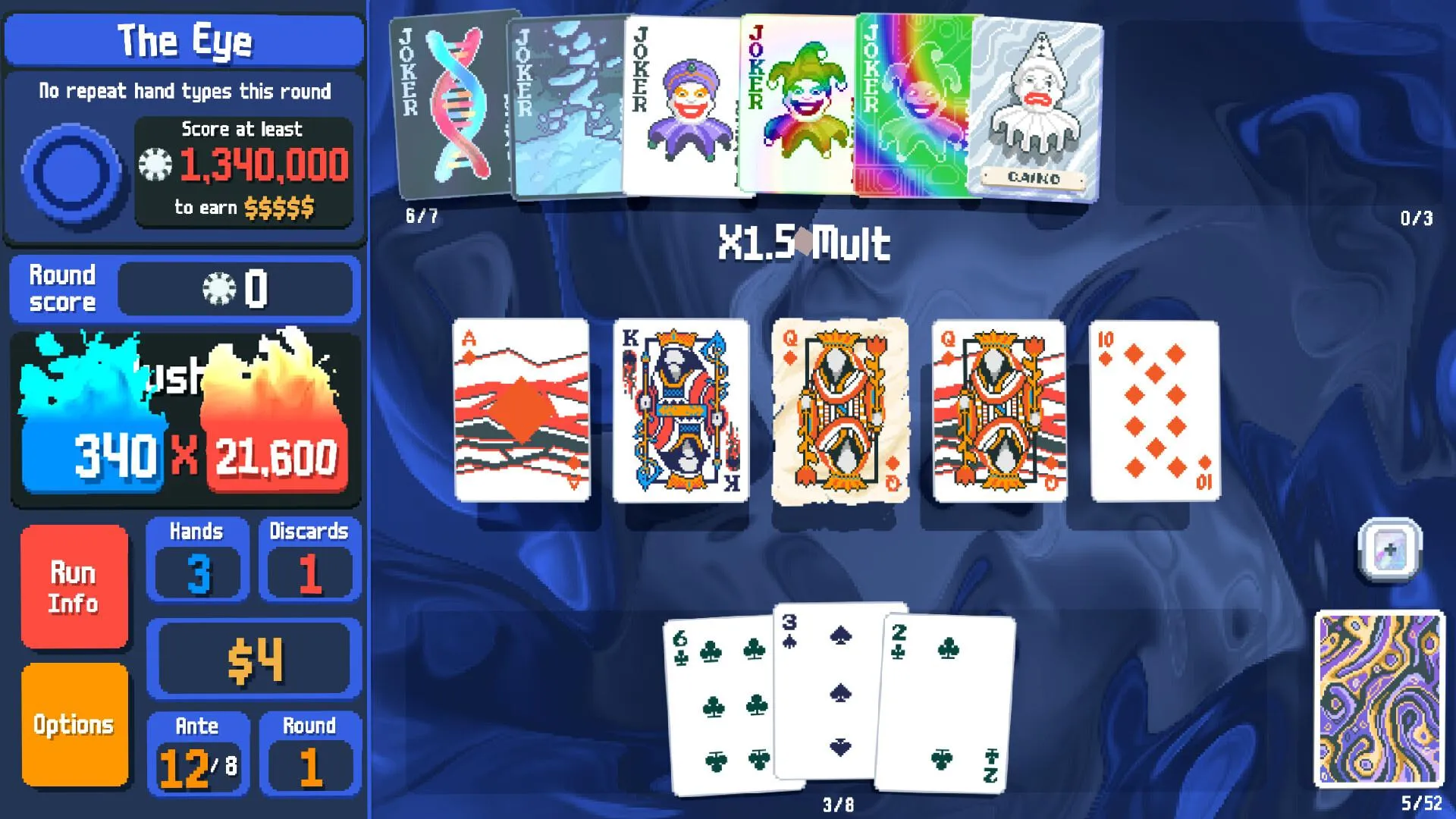 This madness is ideally what your deck will look like a few rounds in