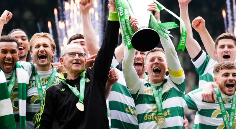 Celtic remporte le titre écossais contre Hearts dans un match tumultueux