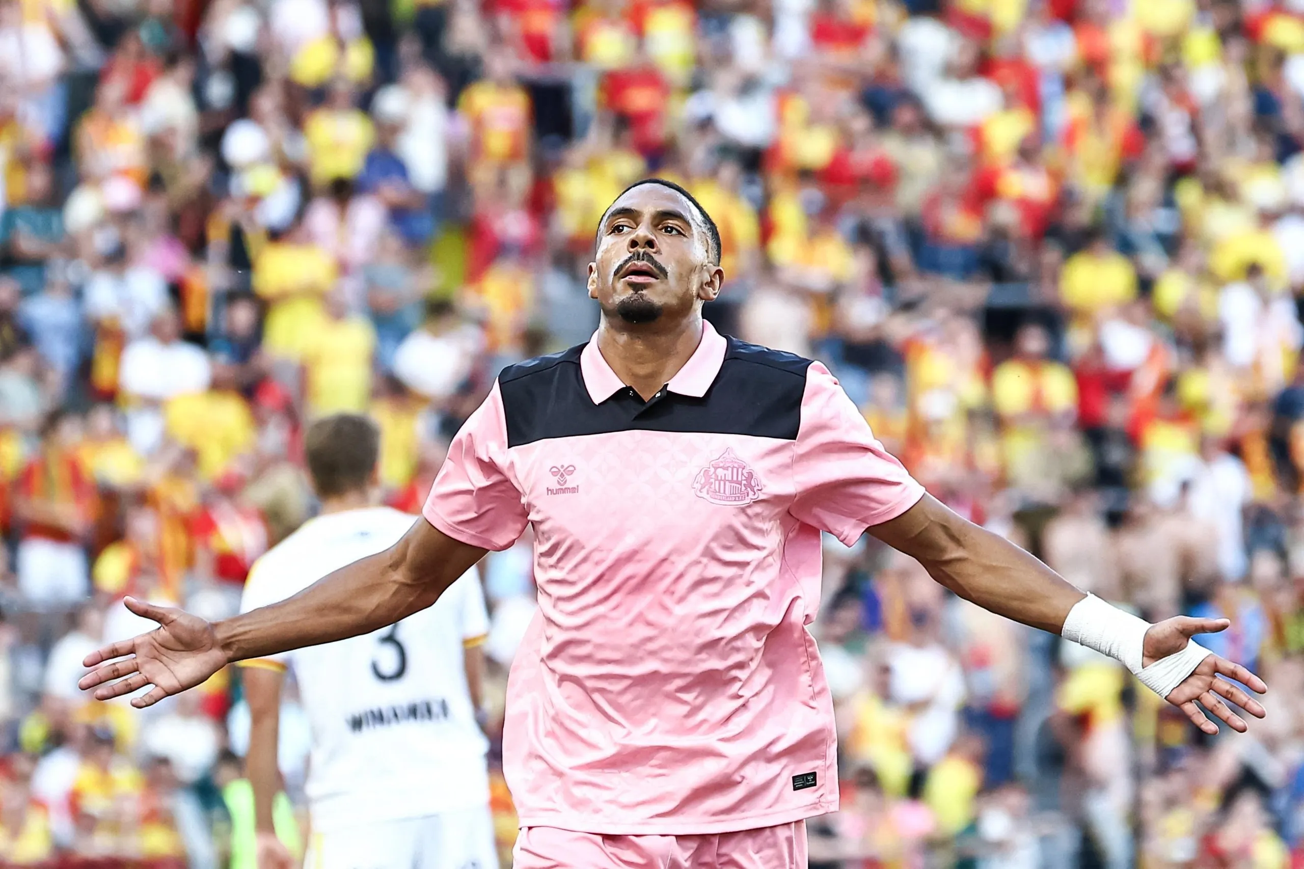 Wilson Isidor celebrates scoring in pre-season for Sunderland