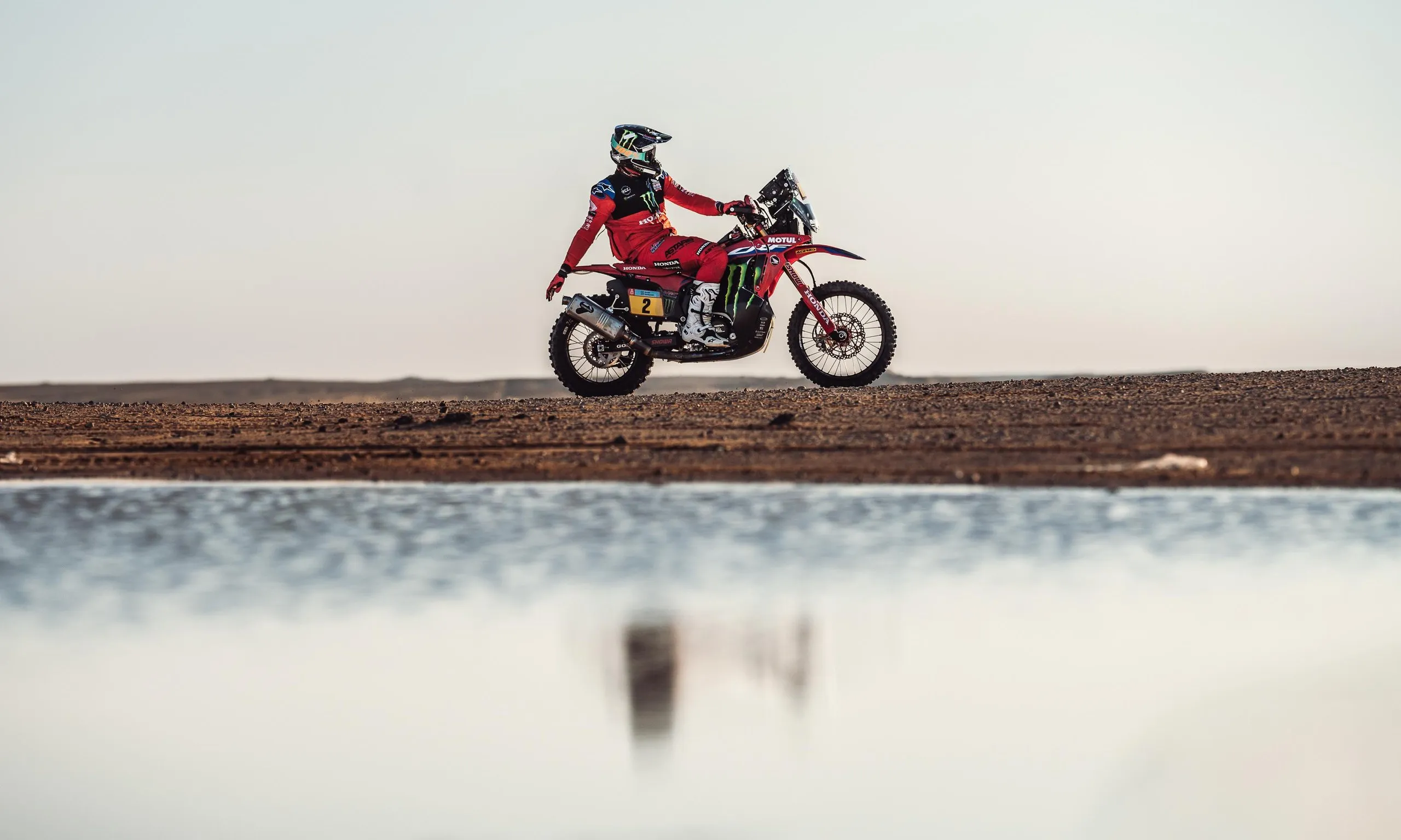 Monster Energy Honda’s Ricky Brabec in action on his Honda CRF 450 during Stage 4.