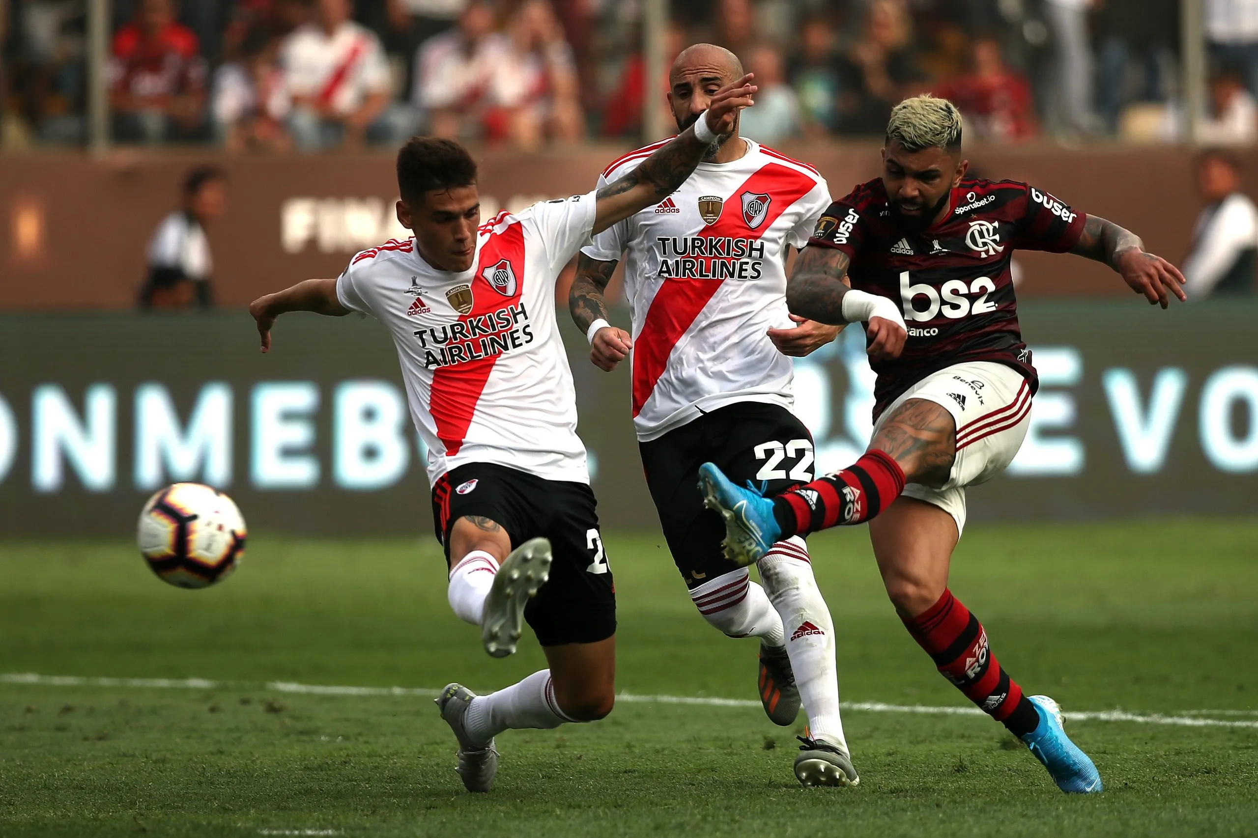 Gabriel Barbosa thumps in his, and Flamengo’s second goal of the game.