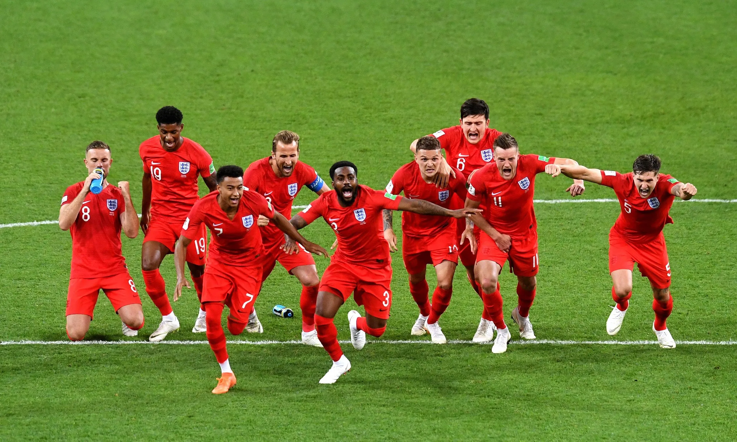 England beat Colombia on penalties at the World Cup in 2018