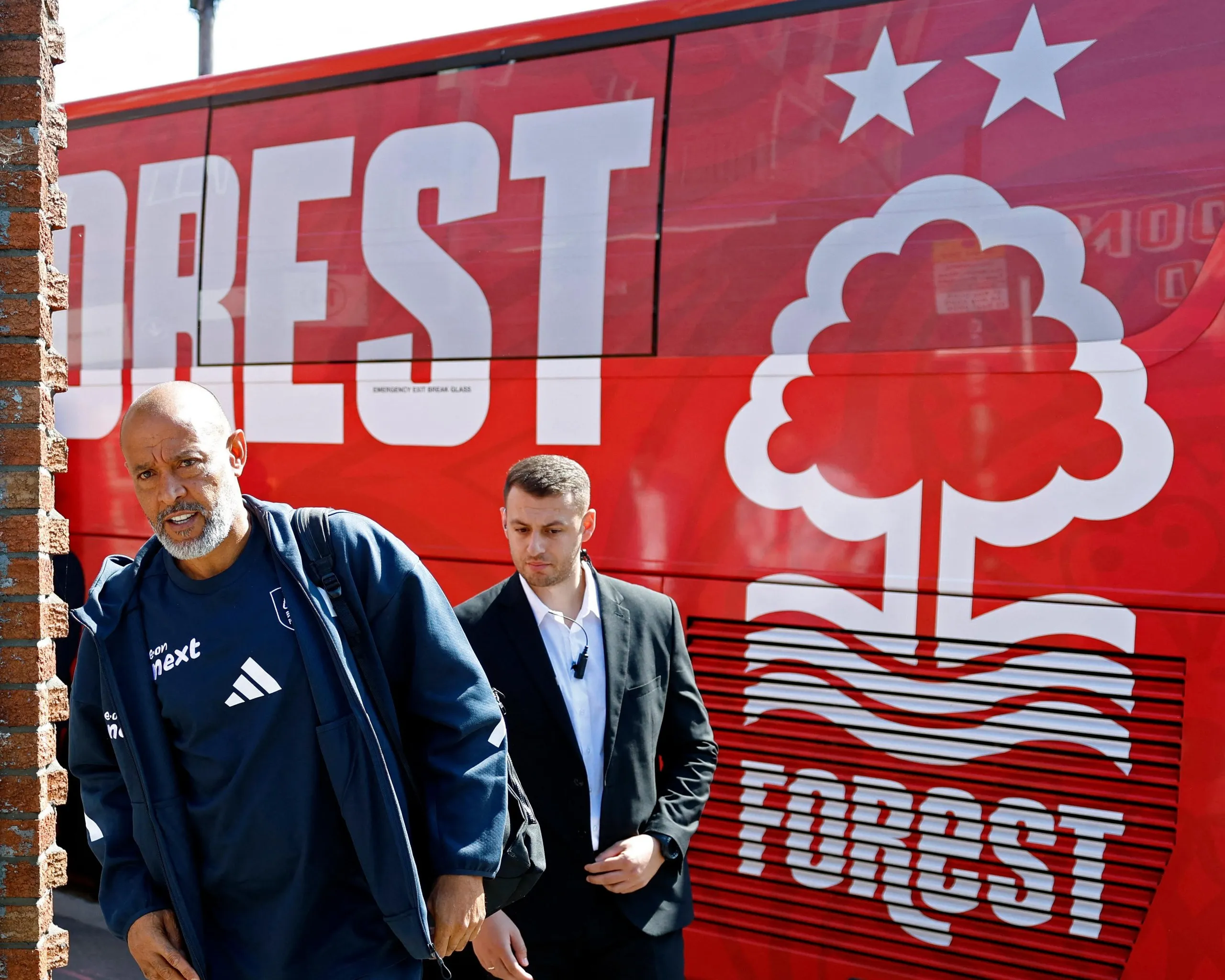 Nuno Espírito Santo arrives at the stadium before the match Premier League match between Crystal Palace and Nottingham Forest in August 2025