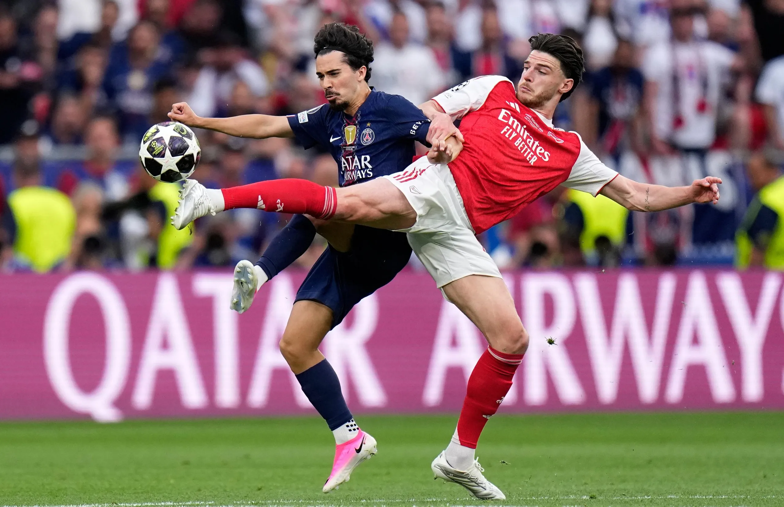 Vitinha and Declan Rice
