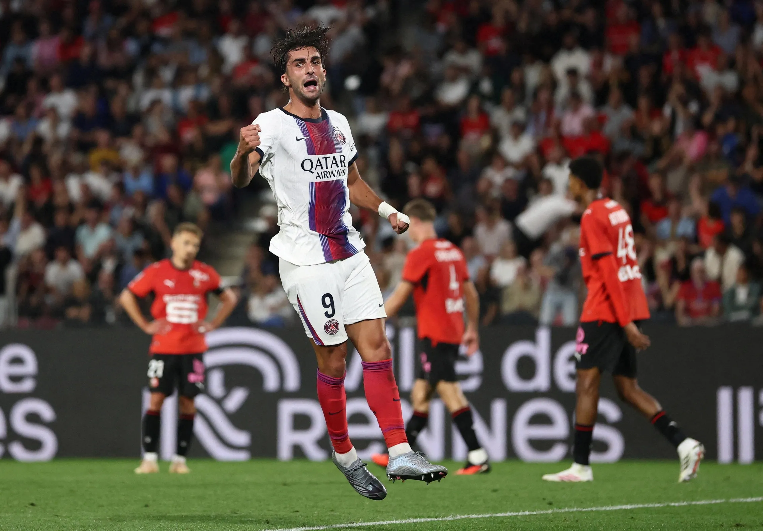 Ferran Torres scored twice for PSG in their 2-2 draw against Lens.