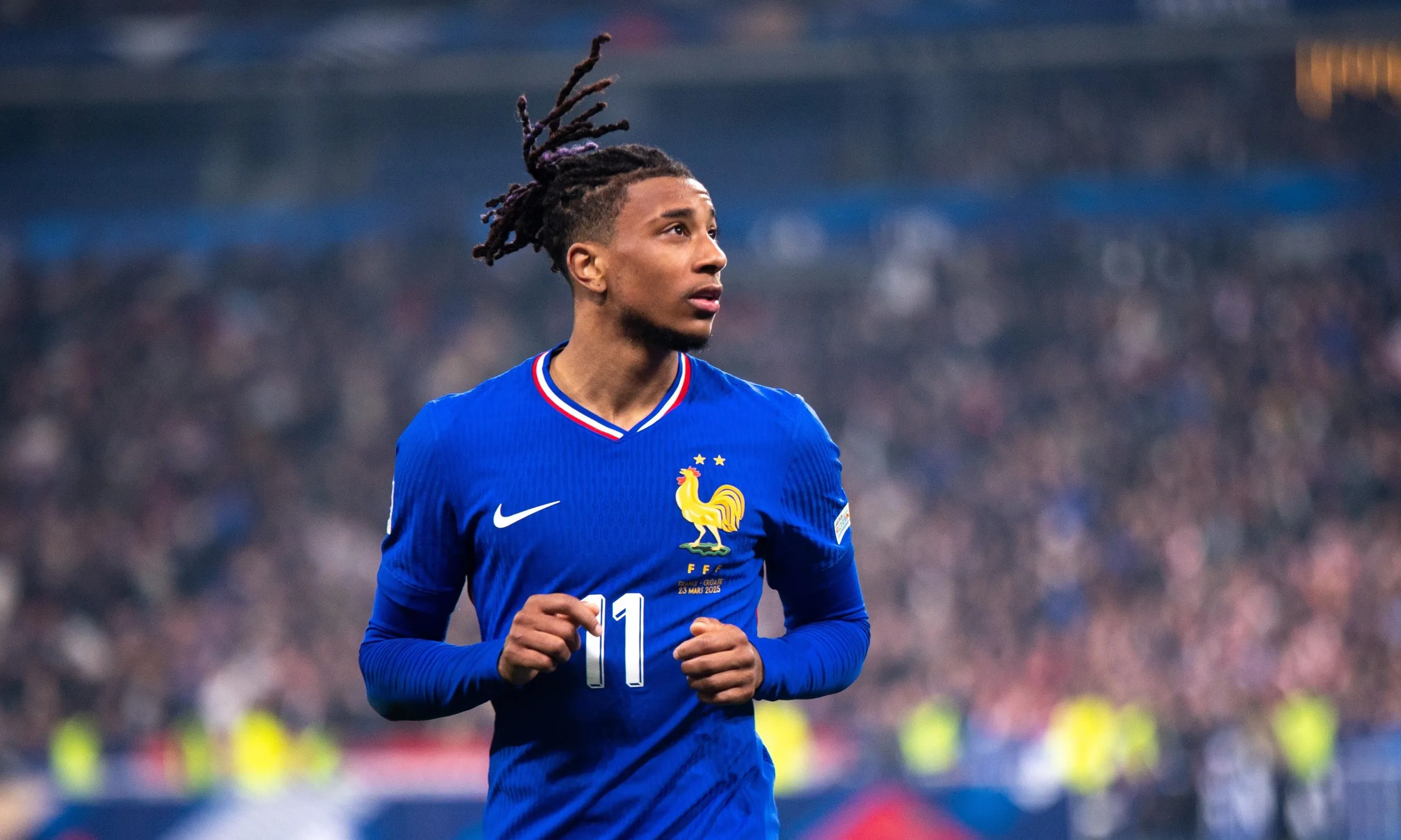 Michael Olise during the match against Croatia