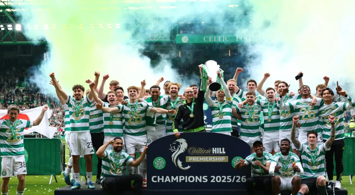 4263.jpg Celtic break Hearts with late double in tense final-day decider to retain Scottish title – as it happened