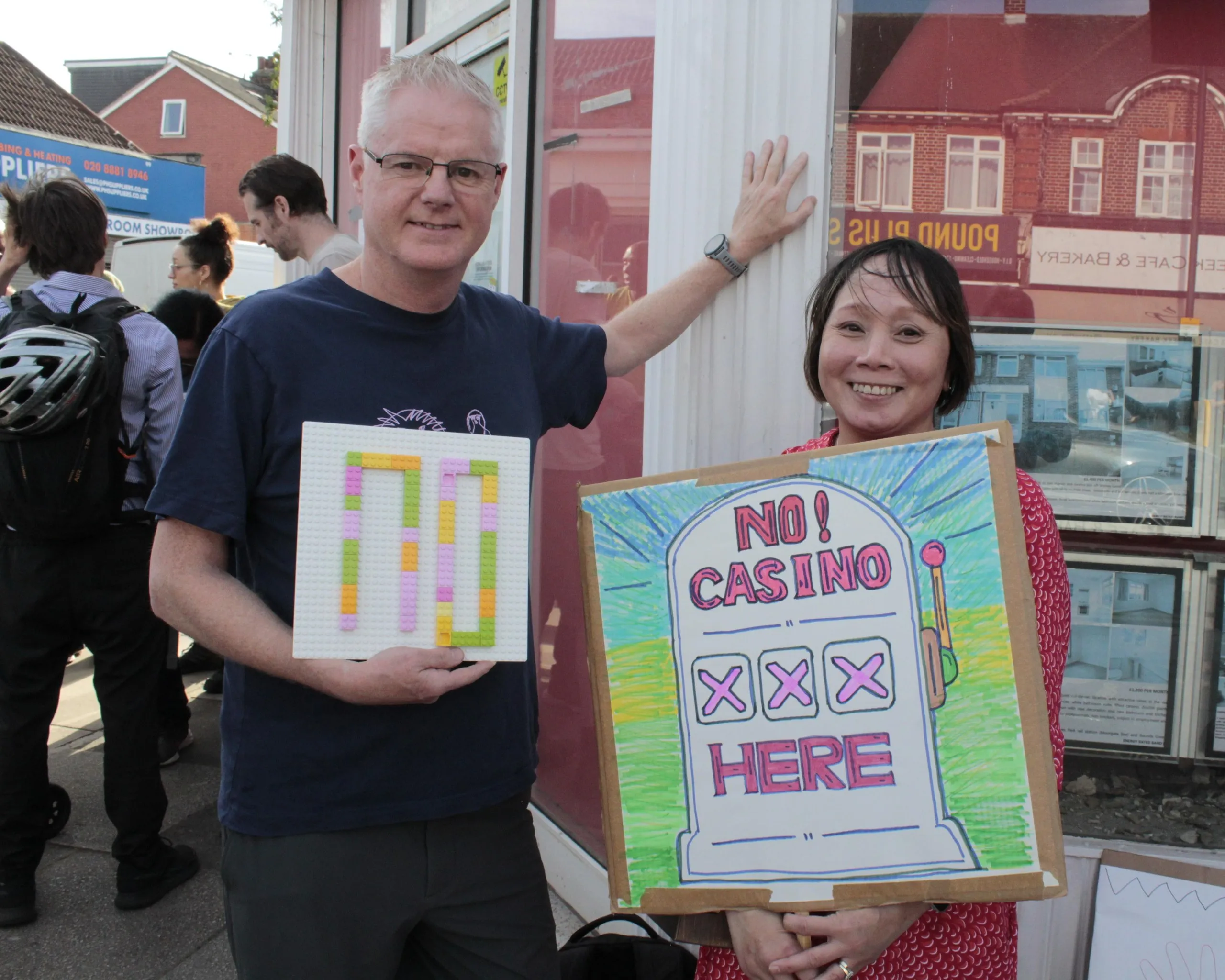 Campaigners against 24-hour gambling venue in Enfield, north London