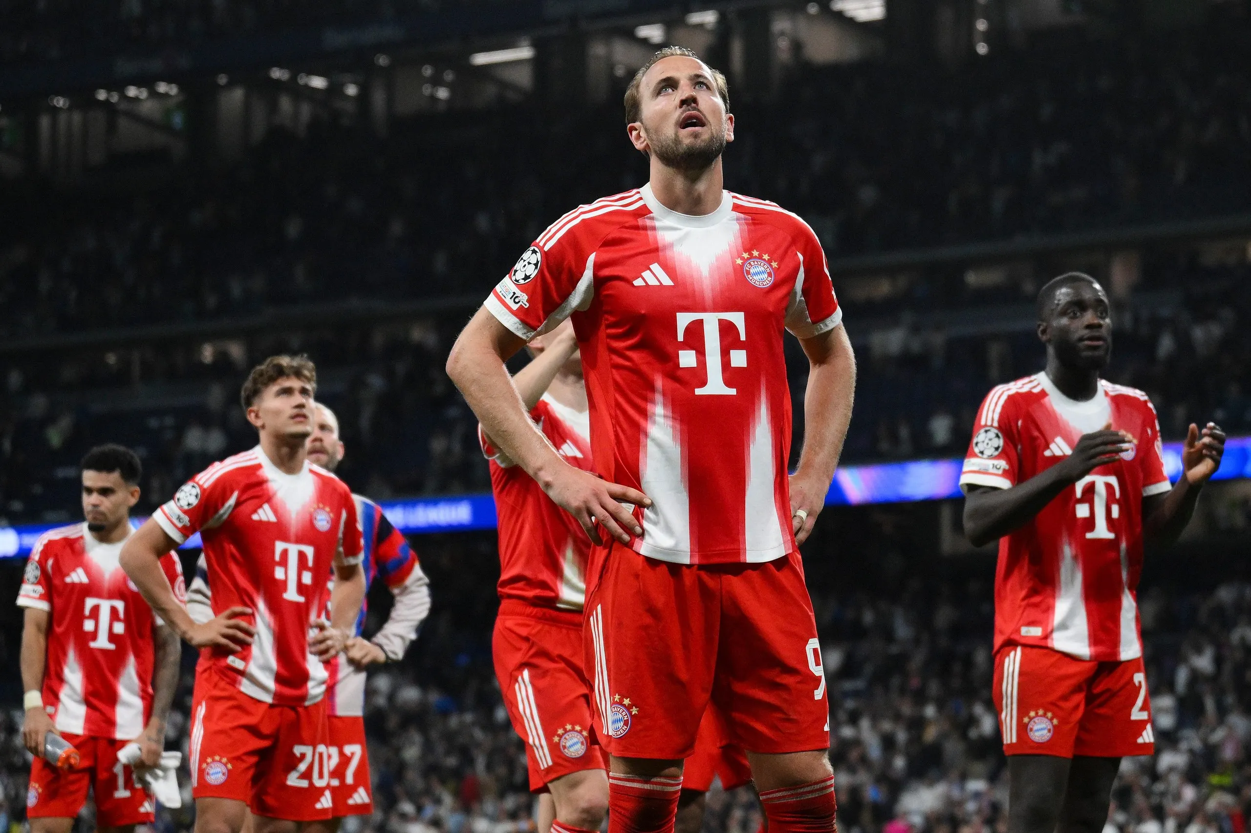 Harry Kane playing for Bayern Munich