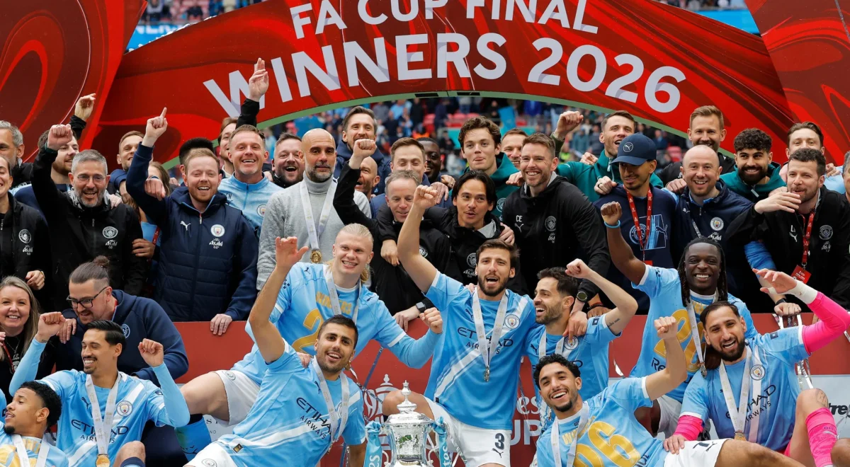 4524.jpg 'Not even one beer': Guardiola curbs City's FA Cup celebrations with title to play for – video