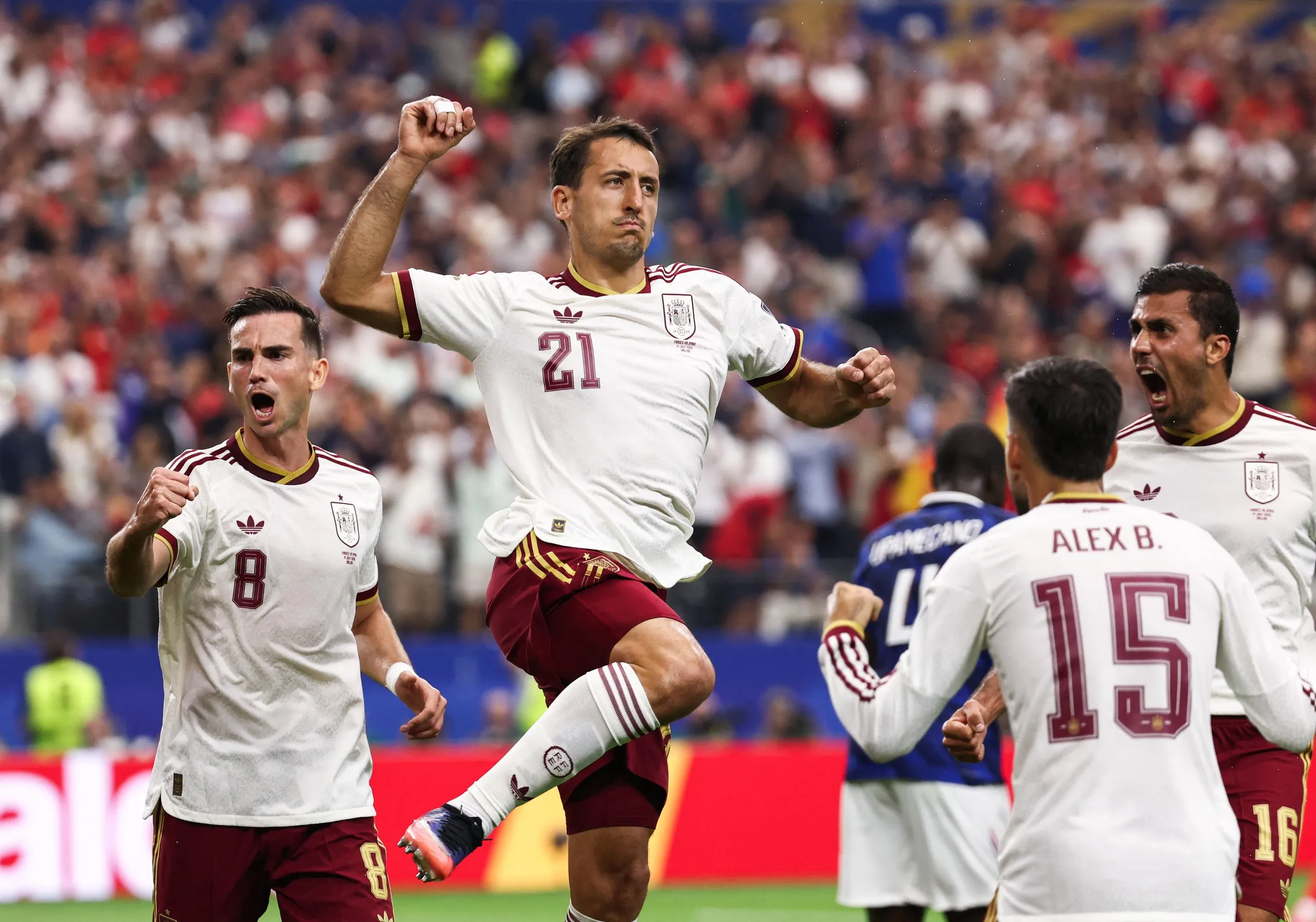 Mikel Oyarzabal opened the scoring for Spain and they never looked back.