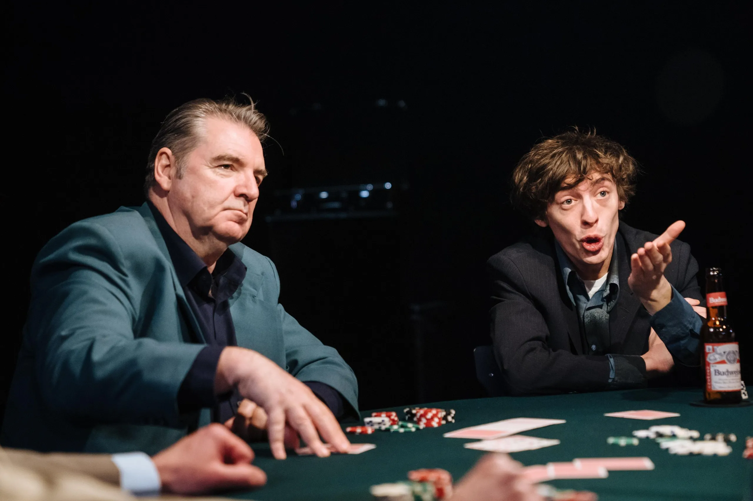 Brendan Coyle (Ash), left, and Kasper Hilton-Hille (Carl) in Dealer’s Choice.