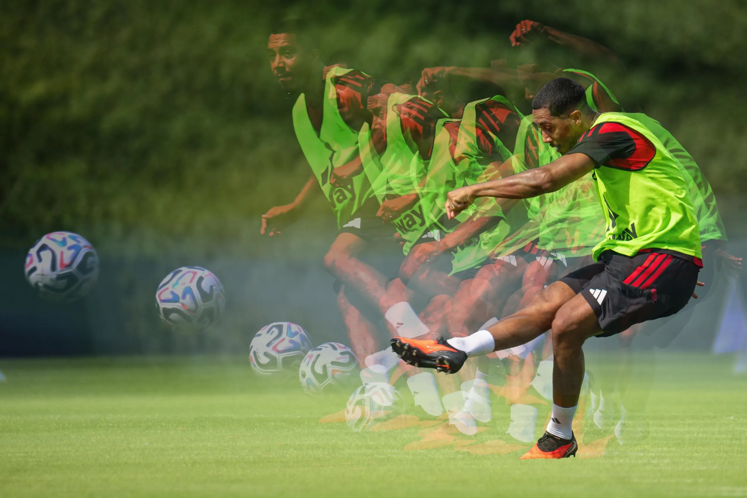 Youri Tielemans of Manchester United in action during a training session in Dublin.