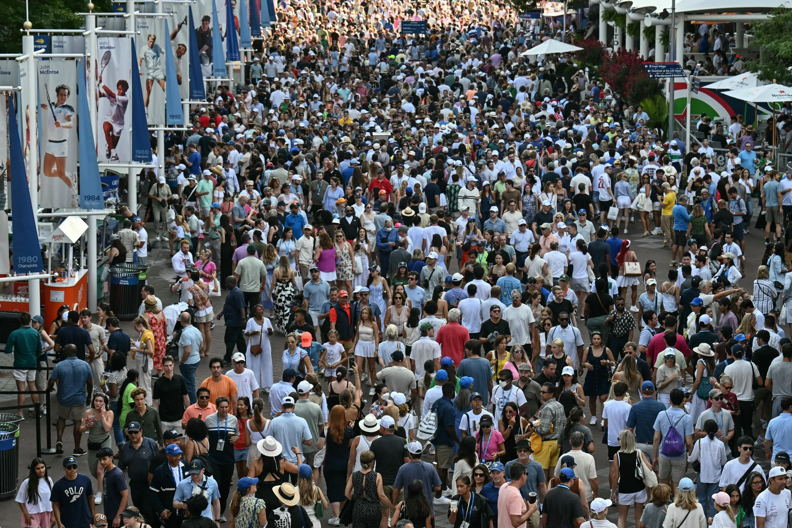 The US Open surpassed one million attendees for the first time in 2024.