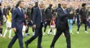 Emmanuel Macron rencontre les joueurs de Lens et Nice avant la finale de la Coupe de France