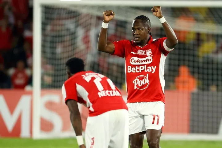 Hugo Rodallega en Santa Fe. EFE
