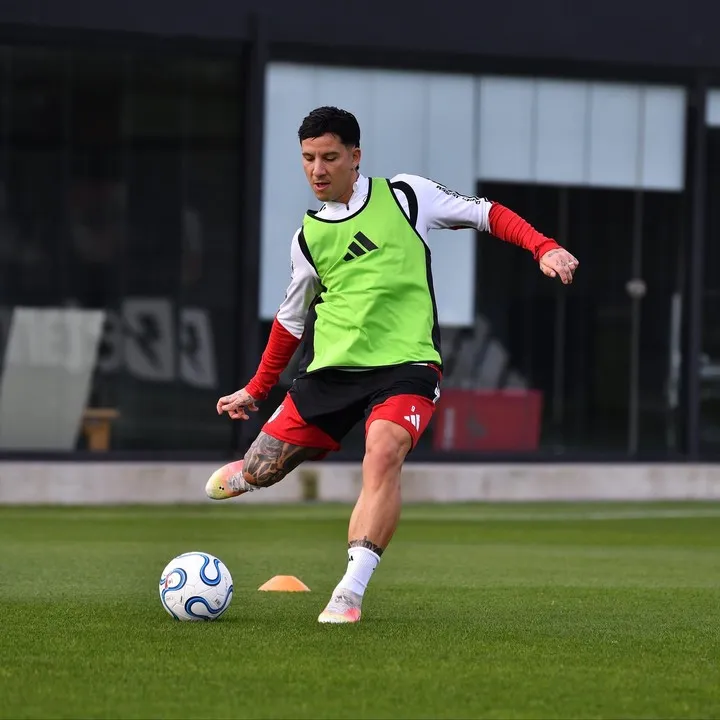 Sebastián Driussi, el único de los recuperados que sumó minutos ante Vélez (Prensa River)
