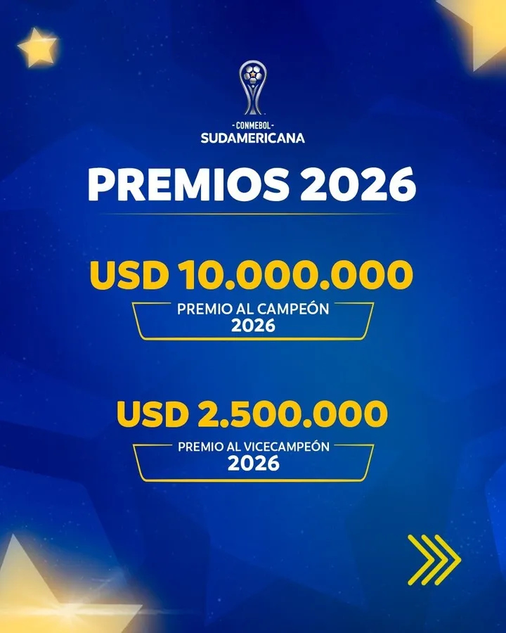 Los premios de la Copa Sudamericana