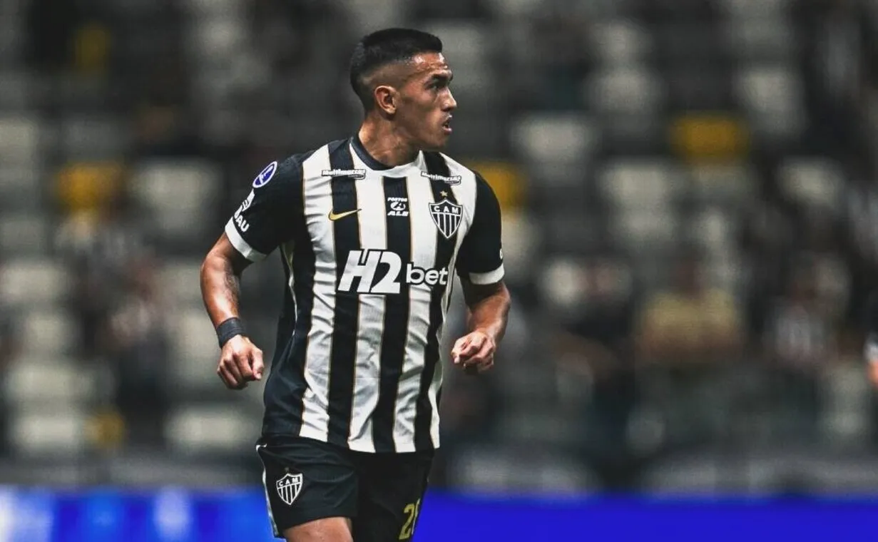 Tomás Cuello, jugando para el Atlético Mineiro