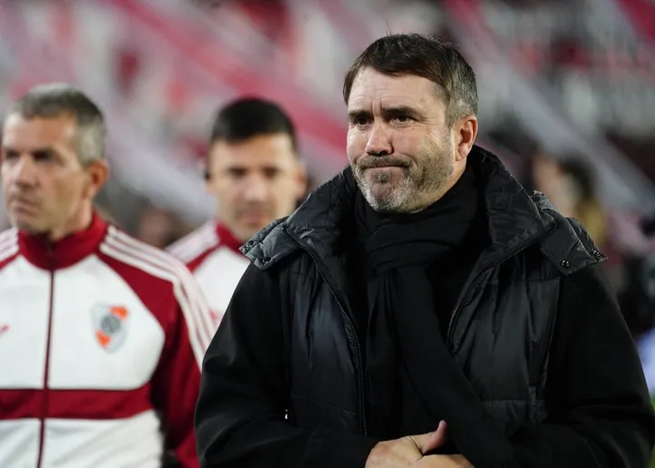 Coudet, tras la derrota de River. Foto Marcelo Carroll - FTP CLARIN