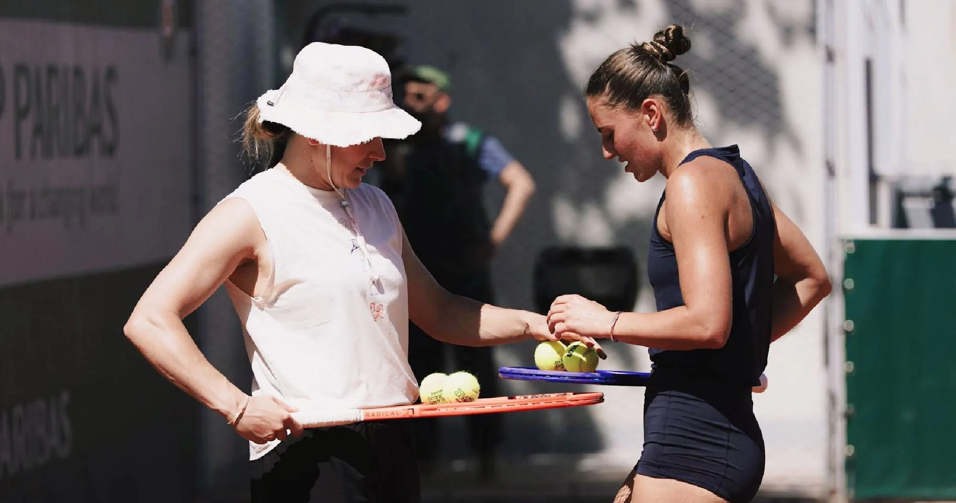Sandra Zaniewska and Marta Kostyuk | © Owen Reynoldson