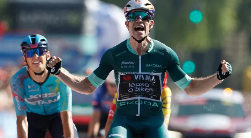 Brennan critiques extreme heat during Van Aert&rsquo;s victory at Vuelta
