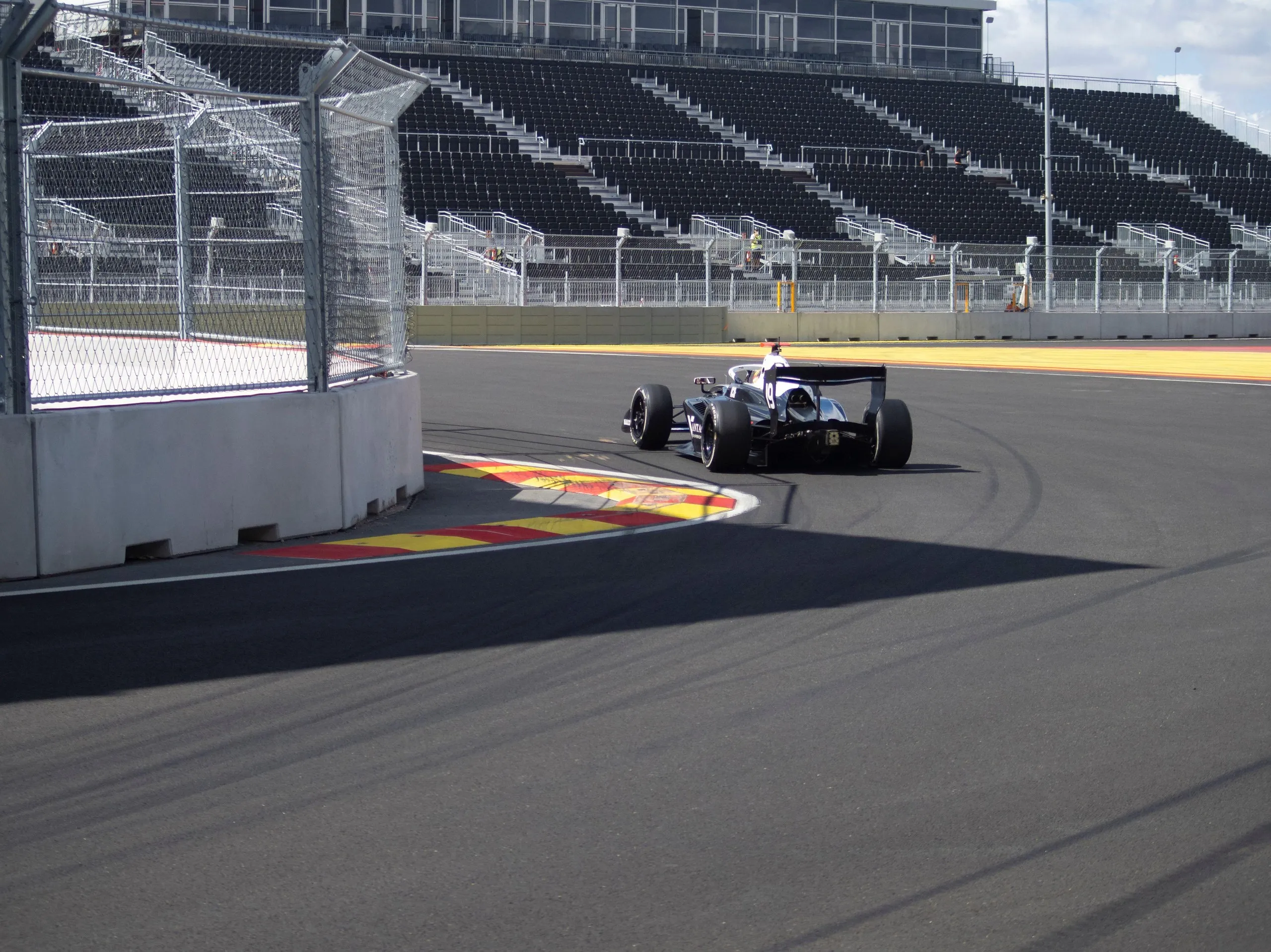Christian Ho of Rodin Motorsport drives during the second day of official Formula 3 testing at the Madring circuit