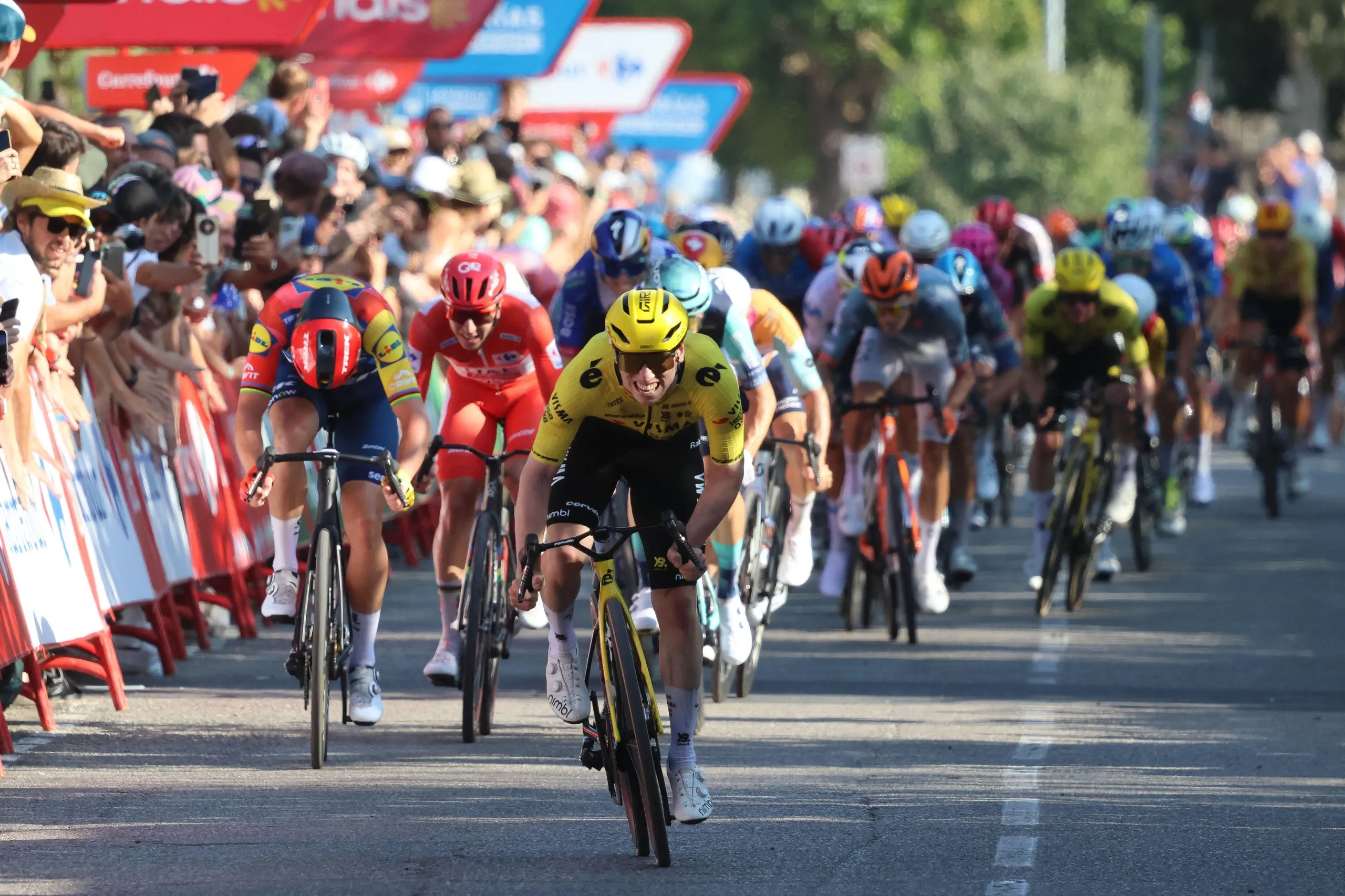 Matthew Brennan sprints to win stage two