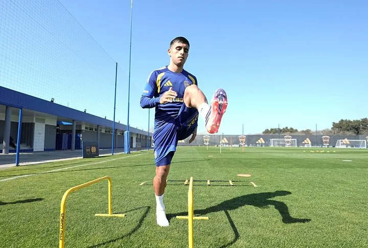 Milton Delgado, listo para volver (Prensa Boca)